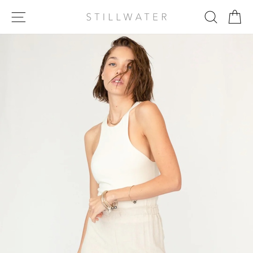 Stillwater the Brand Cut Away Tank Size Medium